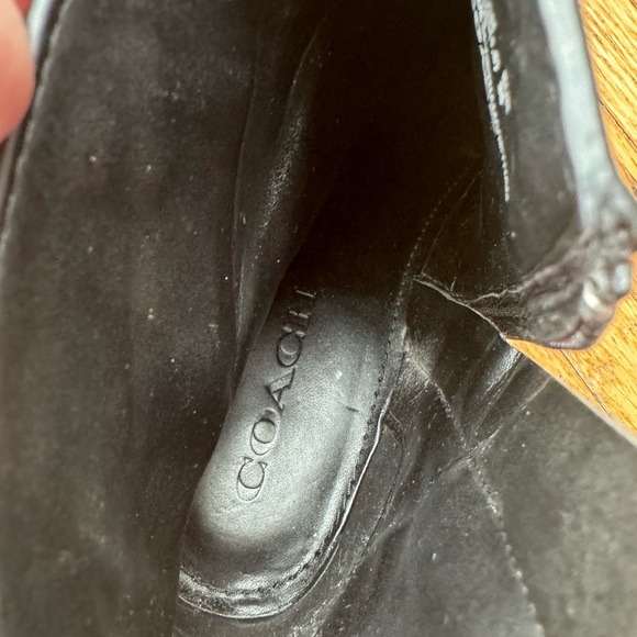 Coach black studded moto ankle boots women’s size 7.5 - Picture 4 of 5